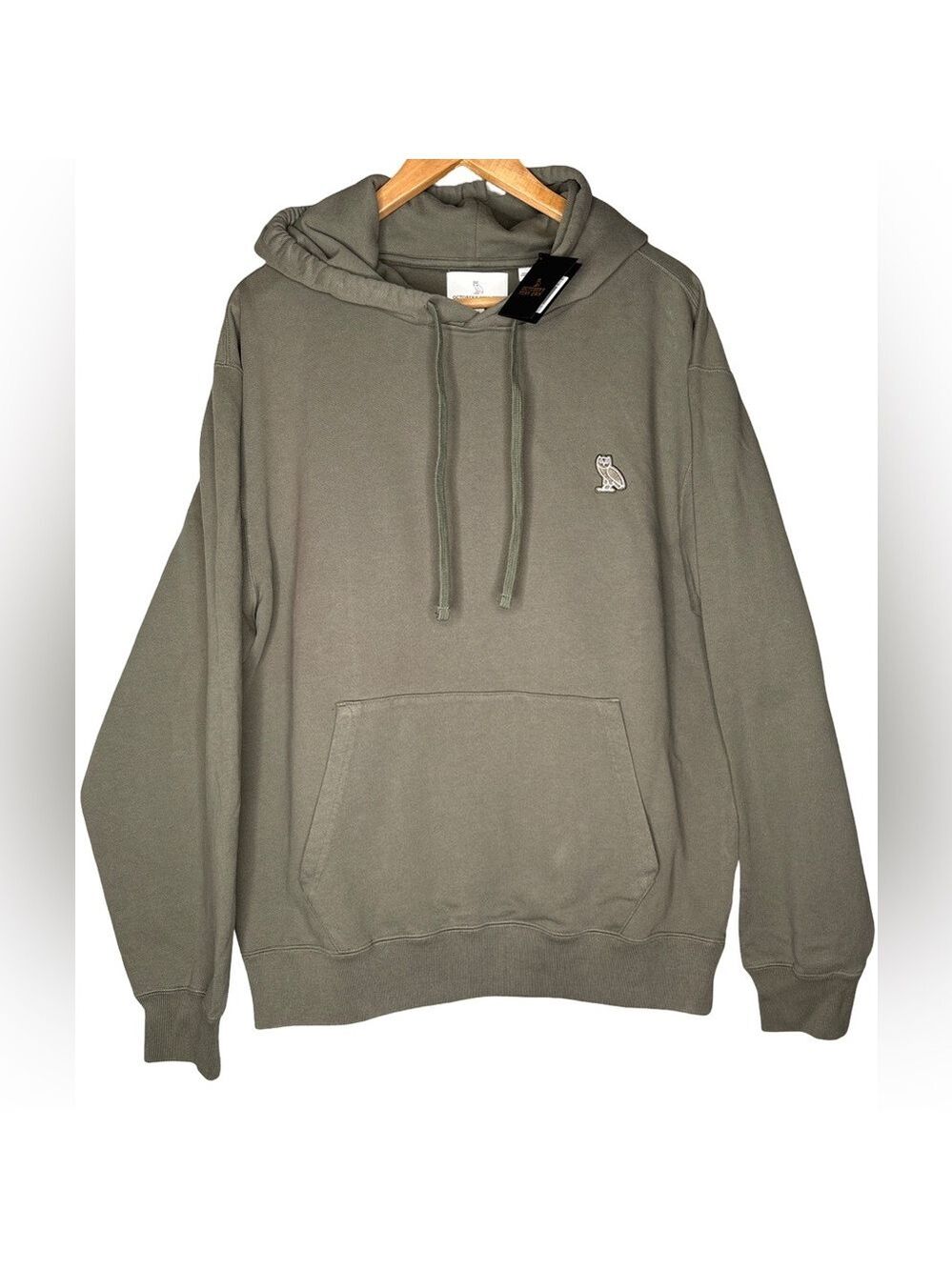 OVO October’s Very Own Hoodie Mulled Basil Neutal Green Large NWT